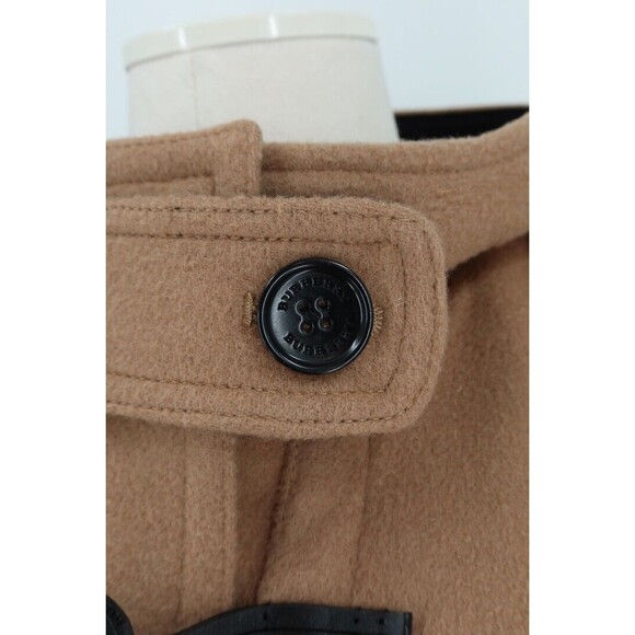 Burberry Women Size 4 (UK 6) Brown Baysbrooke Wool Check & Hearts Duffle Coat - Picture 5 of 16
